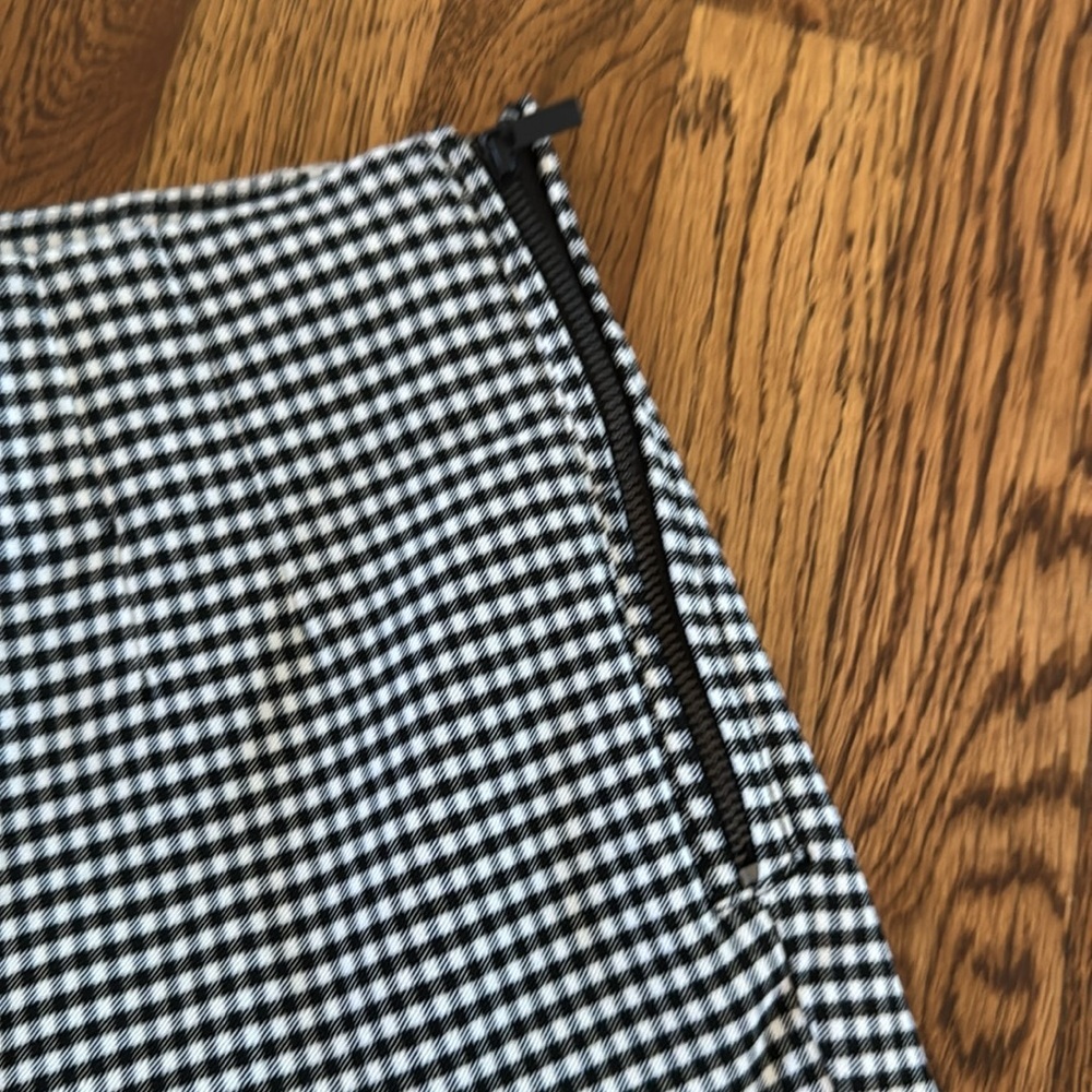 Zara Women’s Black & White Checkered Pant’s Size Small - Picture 5 of 8